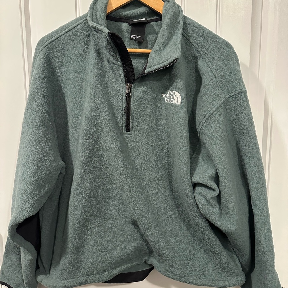 The North Face Quarter Zip-Up Fleece in Blue-Gray